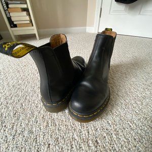 Dr. Martens Size 9 W Yellow Stitch Smooth Leather